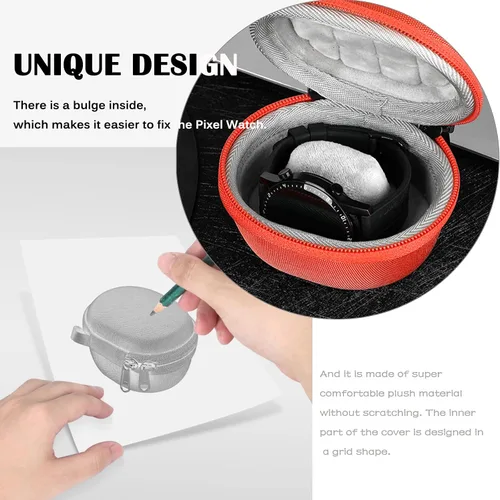 Miniatura 2 de Miimall Funda de viaje compatible con Google Pixel Watch, caja de almacenamiento individual, llavero bolsa de almacenamiento bolsa de viaje
