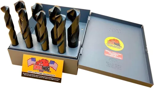 Miniatura 3 de Drill Hog Juego de 8 brocas astillas y Deming de 9/16 a 1