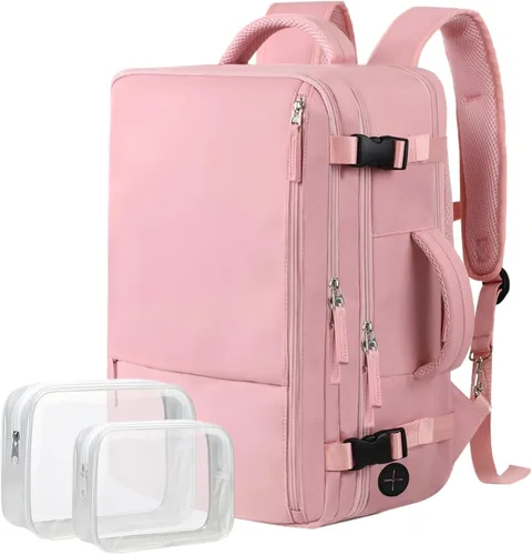 Miniatura 17 de Hanples - Mochila de viaje para mujeres y hombres, mochila grande de mano para artículos personales, mochila para laptop aprobada para vuelos TSA