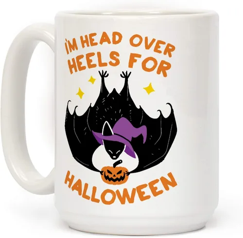 Miniatura 65 de LookHUMAN Taza de Café de Halloween – Halloween Is Meowgical Tazas, Taza de Café Espeluznante Idea de Regalos de Taza, 15 Onzas 10-Blanco
