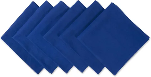 Miniatura 36 de DII - Juego de servilletas de colección sólida, 20x20 pulgadas, Azul ancla, 6