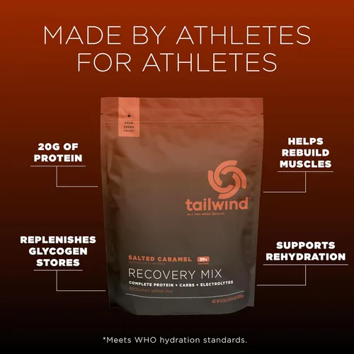 Miniatura 2 de Tailwind Nutrition - Mezcla de recuperación, 20 gramos de proteína completa, carbohidratos y electrolitos en polvo para bebida después
