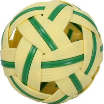 perfect2desire Bola de ratán Sepak Takraw Sport Kick Ball Rattan Madera Tamaño estándar 5 pulgadas