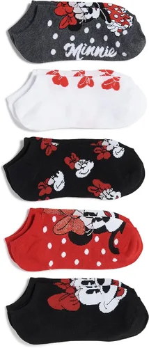 Miniatura 4 de Disney Minnie Mouse Womens 5 Pack No Show Socks