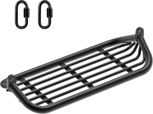 Miniatura 10 de SELEWARE Asiento de columpio de marco de metal de 20 pulgadas con cuerda ajustable y conexión rápida, juego de accesorios de repuesto para niños