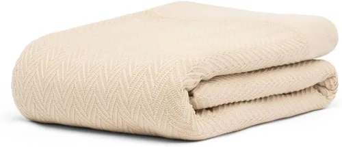 Miniatura 14 de Manta multiusos 100% de algodón de fibra extralarga, suave y transpirable, ligera para todas las estaciones, para sofá, sofá, cama, lavable a Espiga