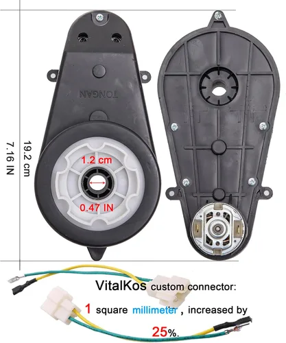 Miniatura 2 de Caja de cambios mejorada, 2 unidades, 12 V, RS550, 40000 RPM, para ruedas eléctricas, kit de actualización de motor, motocicletas, equipo de alta