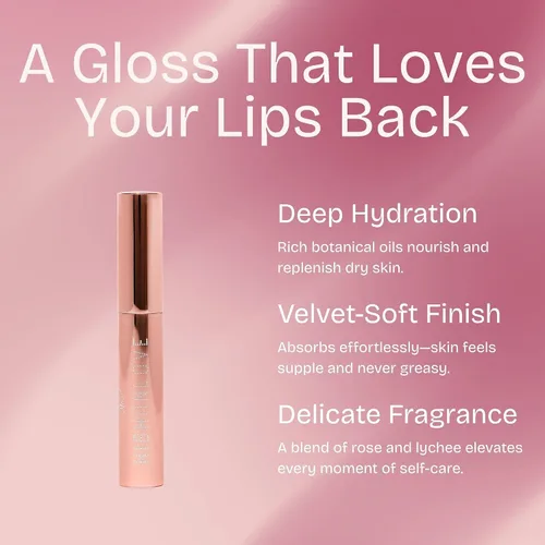 Miniatura 2 de Brillo de labios transparente, fórmula hidratante con un acabado de alto brillo, para usar solo o en la parte superior de color, vegano y libre