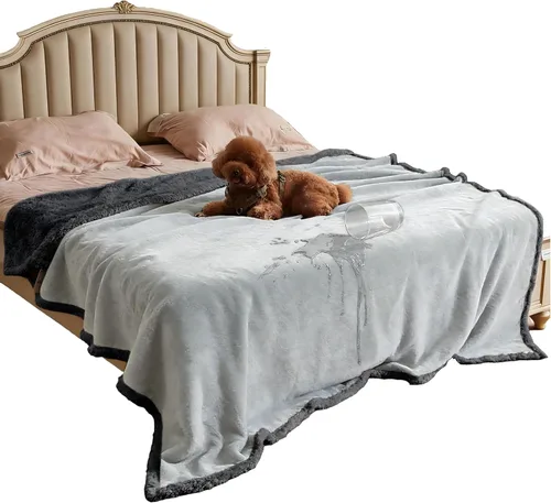 Miniatura 29 de Kritter Planet - Manta impermeable y a prueba de orina para perros grandes; manta suave, reversible y a prueba de líquidos para proteger el sofá