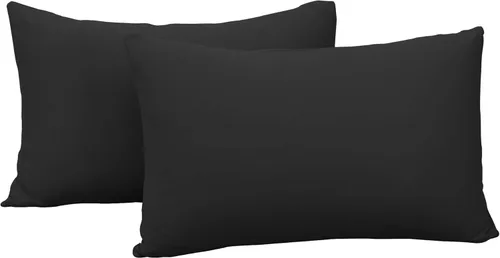 Miniatura 7 de Juego de 2 fundas de almohada pequeñas de punto Jersey Knit para viajes o niños pequeños de 12 x 16 pulgadas, 13 x 18 o 14 x 20 pulgadas, sobre