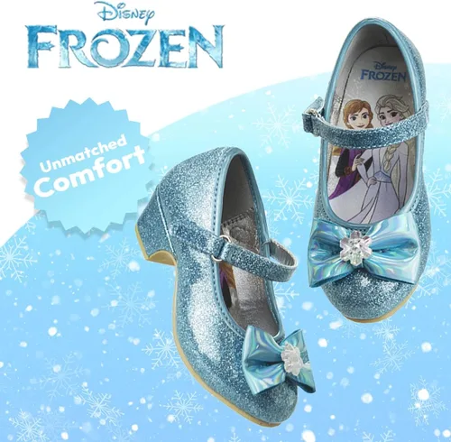 Miniatura 3 de Disney Zapatos - Correa plana Mary Jane con lazo para niñas, disfraz de princesa de personaje para niños, disfraz de flores, para fiesta escolar