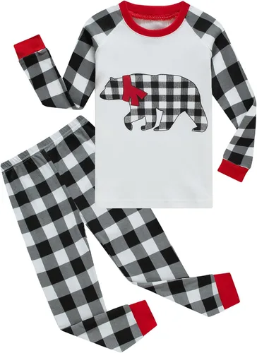 Miniatura 78 de Demifill Conjunto de pijamas de Halloween para niños y niñas, pijamas de Navidad, ropa de dormir para niños y niñas