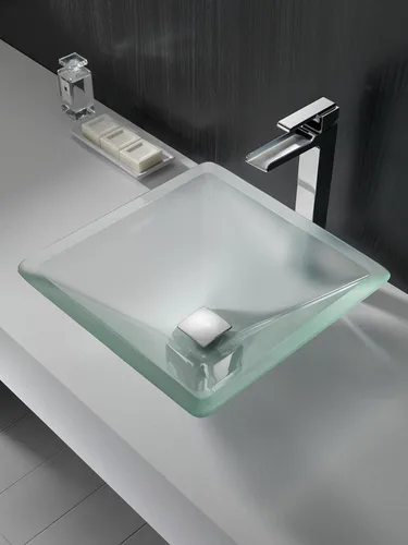 Miniatura 2 de Ara - Grifo de lavabo de un solo mango con elevador y canal, acabado de canal: cromado