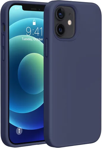 Miniatura 214 de Miracase Funda diseñada para iPhone 13, con protector de pantalla de vidrio templado, forro de microfibra suave antiarañazos, funda de goma