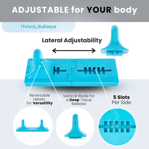 Miniatura 3 de Thrival - Herramienta de liberación muscular completamente ajustable para psoas, flexor de cadera, espalda, glúteo, iliaco y cuello para liberación