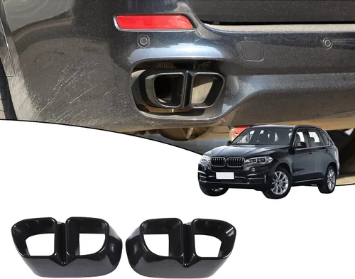 Accesorios exteriores de aleación de aluminio, silenciador de escape, cubierta para BMW X5 F15 X6 F16 2014-2019 (adecuado para versión M Sports)