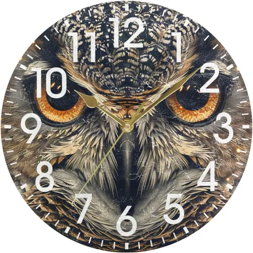 Miniatura 10 de ALAZA Reloj de pared redondo acrílico para decoración del hogar, diseño de mariposa, de tacón alto, color rosa, 9.84 pulgadas, sin tictac, para sala