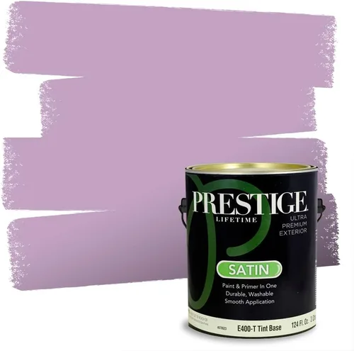 Miniatura 10 de PRESTIGE Pinturas de pintura interior e imprimación en uno, 1 galón, plano, combinación comparable de Sherwin Williams* Kimono Violet*