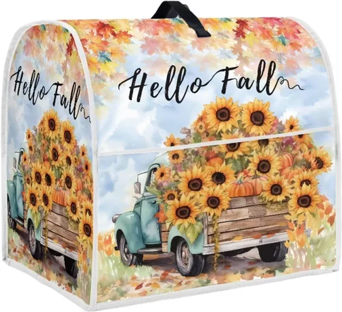 Miniatura 13 de Gomyblomy Fundas para licuadora de mariposas, fundas para máquina de café con asas y bolsillos de pañuelos, fundas ligeras para tostadoras