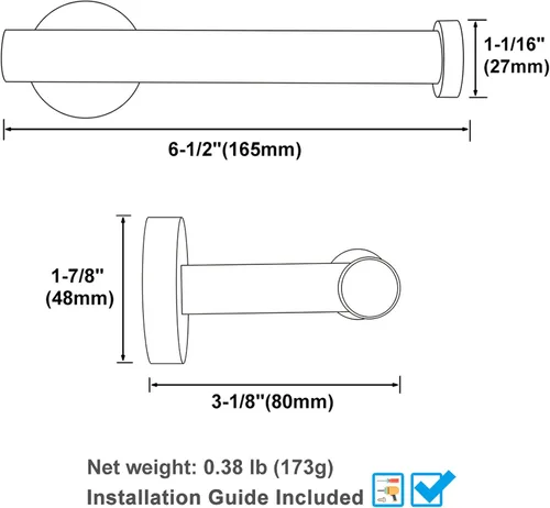 Miniatura 9 de Angle Simple SUS304 - Soporte de papel higiénico dorado oscuro cepillado, soporte para rollo de papel de baño de acero inoxidable, dispensador