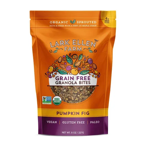Miniatura 13 de Lark Ellen Farm Bocados de granola libre de granos, paleo; deliciosos aperitivos veganos orgánicos certificados sin gluten y cereal hecho de nueces