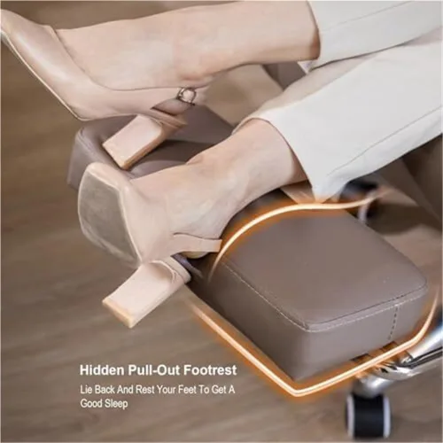 Miniatura 5 de Big and Tall Office Chair Leather Executive Heavy Duty Ergonomic Computer Desk Chair with Adjustable Lumbar Support Headrest and Footrest High Back