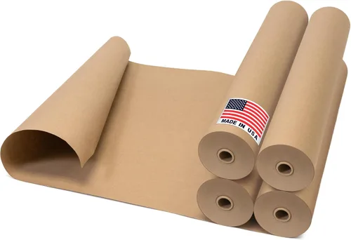 Miniatura 13 de Papel de protección para suelos de 18 pulgadas x 166 pies, rollo de papel de colofonia marrón fabricado en Estados Unidos, papel de construcción