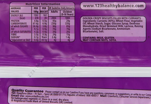 Miniatura 2 de Crawford's Garibaldi Galletas 3.53 oz (paquete de 6)