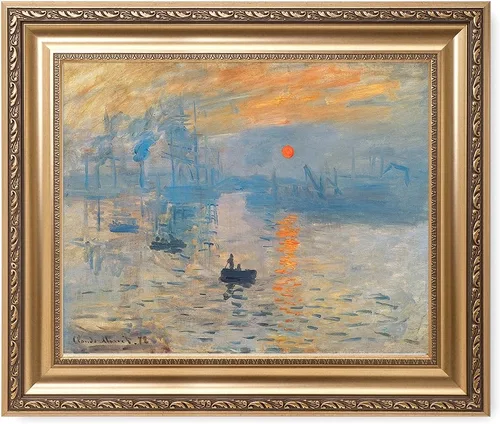 Miniatura 78 de Pinturas clásicas mundiales de Claude Monet Impresión giclée sobre lienzo alargado, pieza de galería para colgar y decorar el hogar, The CliffWalk