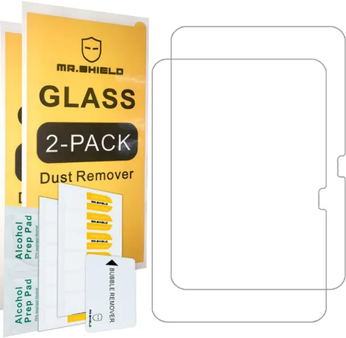Miniatura 2 de Mr.Shield Protector de pantalla para iPad Air de 11 pulgadas M3 2025 y M2 2024 [vidrio templado] [2 unidades] Protector de pantalla