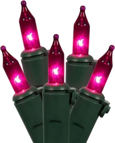 Miniatura 8 de Vickerman 100 mini luz azul en cable verde, 33' cadena de luz de Navidad