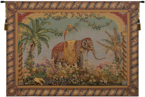 Miniatura 9 de Charlotte Home Furnishings Inc. - Tapiz francés para colgar en la pared, 44 x 33 pulgadas, mezcla de algodón viscosa y poliéster, tejido en Francia