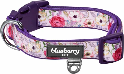 Miniatura 10 de Blueberry Pet - Collar ajustable para perro con forma de diamantes tribales del sudoeste en francés rosa con hebilla de metal, cuello 9-12.5