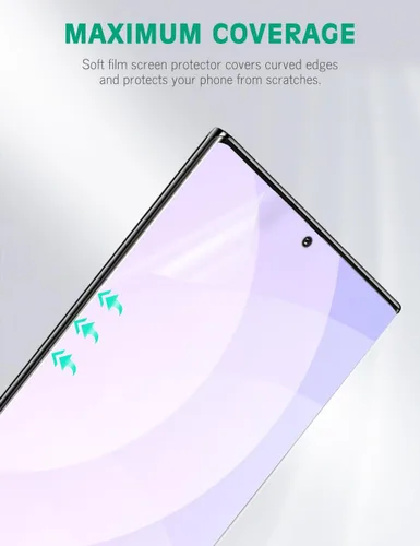 Miniatura 2 de apiker Paquete de 4 protectores de pantalla compatibles con Samsung Galaxy Note 10 Plus, película de TPU suave, compatible con sensor de huellas