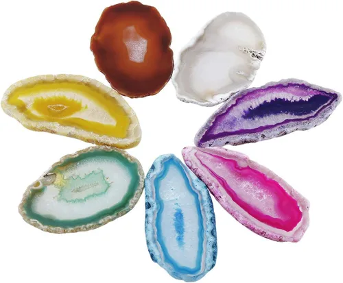 Miniatura 7 de rockcloud Cristales curativos 7 piedras de chakra, árbol de la vida, colgador de pared, piedras preciosas caídas, adorno colgante y 10 piezas