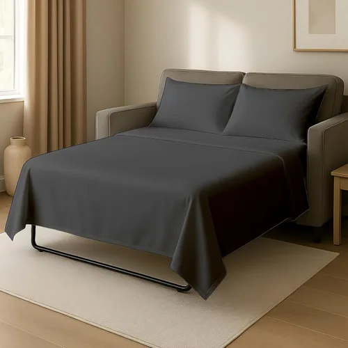 Miniatura 16 de Cottingon Sábanas individuales de 4 piezas para sofá cama individual, sábanas de sofá 100% microfibra cepillada, se adapta fácilmente a colchones
