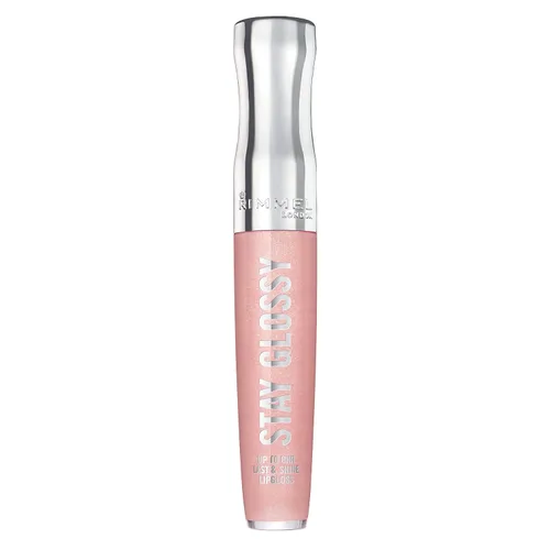 Miniatura 39 de Rimmel Stay Glossy Brillo de labios - Fórmula ligera y no pegajosa para color y brillo de labios - 130 Blushing Belgraves,.18oz Belgraves sonrojados