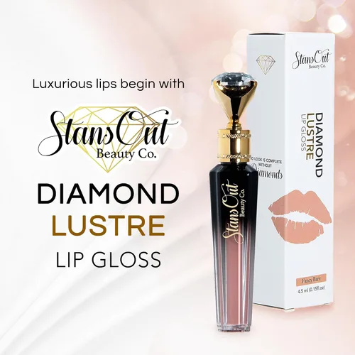 Miniatura 2 de StansOut Beauty Diamond Lustre Fancy Bare - Brillo de labios hidratante Bonitos colores suaves hidratantes nude Tonos para naturalmente