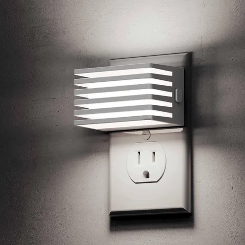Miniatura 12 de L LOHAS LED Luces nocturnas enchufables a la pared, paquete de 2 luces nocturnas modernas con sensor de atardecer a amanecer, luz nocturna