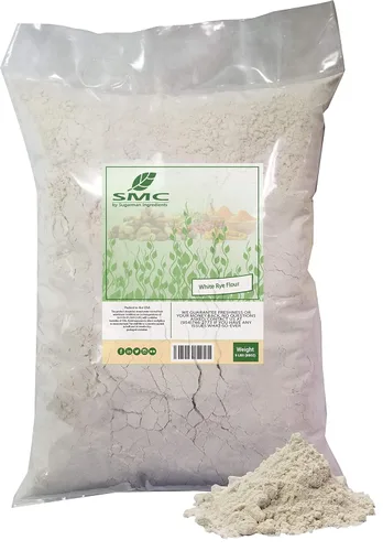 NatureJam Harina de centeno blanco 5 libras Bolsa a granel