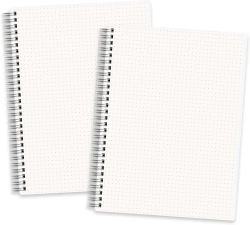 Miniatura 9 de RETTACY Cuaderno de diario en blanco, paquete de 3, 160 páginas por paquete, tamaño mediano A5 (5.7'' × 8.3''), papel grueso de 100 GSM, Transparente