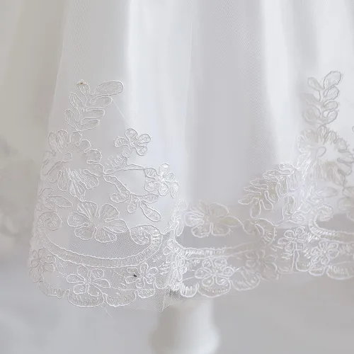 Miniatura 7 de NNJXD - Vestido de princesa de tul con flores, para usar en bodas, para niñas pequeñas y bebés