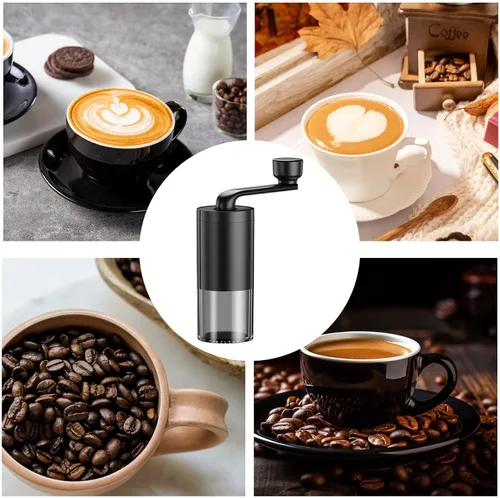 Miniatura 6 de Molinillo manual de fresas de café – Molinillo de expresos de mano, molinillo de café de viaje, molinillos de café de manivela compacta, herramienta
