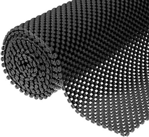 GIBZ Almohadilla antideslizante para alfombra, almohadillas para alfombras de área y suelos de madera dura, proporciona protección y cojín, negro,