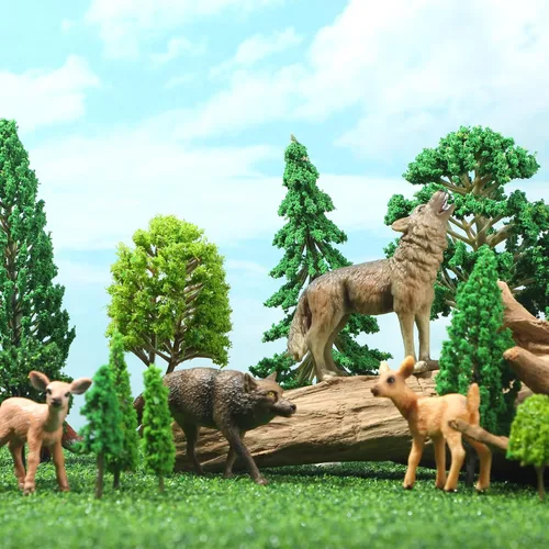 Miniatura 4 de Skylety 70 Piezas Árboles Modelo de 1.2 a 6.3 Pulgadas Árboles de Juguete en Miniatura Mixtos Suministros de Diorama Plantas Falsas para Paisaje
