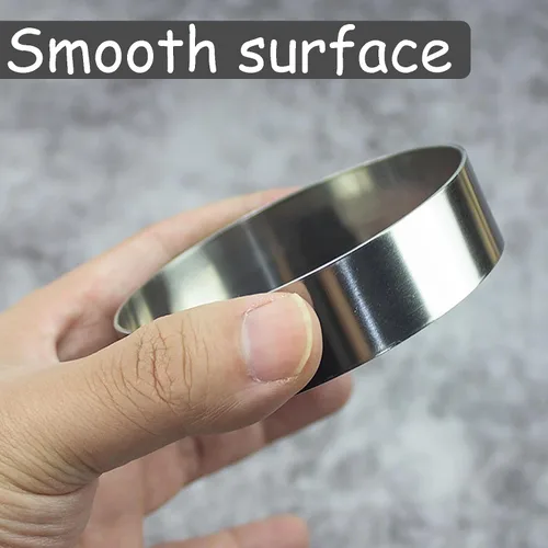 Miniatura 3 de 2 piezas de 8 pulgadas para panqueques, anillo de tortilla, molde de anillo de huevo para asar huevos grandes de acero inoxidable para panqueques