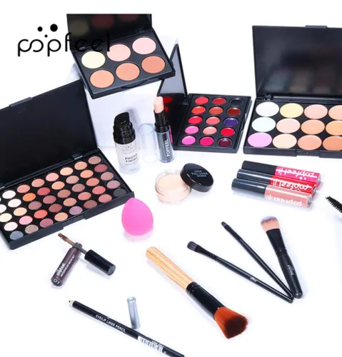 Miniatura 4 de Juego de regalo de maquillaje todo en uno de 24 unidades Kit para mujer completo esencial cosmético paquete básico incluye paleta de sombra