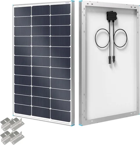 Miniatura 13 de Renogy Panel Solar de 100 Vatios 12 Voltios, Cargador de Alta Eficiencia de Módulo PV Monocristalino para RV, Marina, Techo, Granja, Batería y Otras