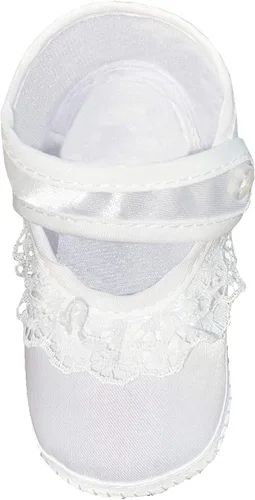 Miniatura 3 de Swea Pea & Lilli Zapatos de bautismo para bebé niña, botines blancos con cruz celta