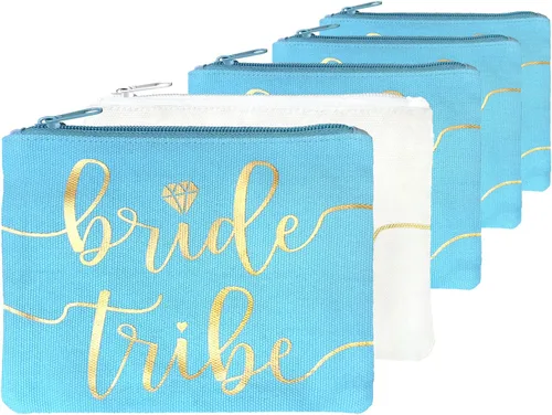 Miniatura 11 de Bride Tribe - Bolsas de maquillaje para despedida de soltera, despedida de soltera, boda, bolsa de artículos de tocador, kit de supervivencia